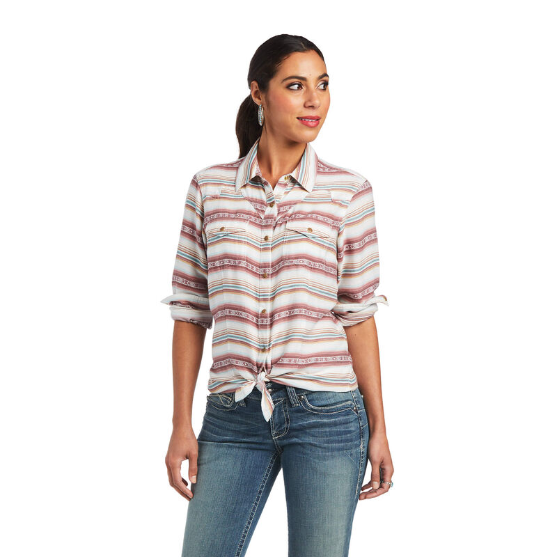 Blusas Ariat Real Rosewood Multicolor Mujer - Chile 741-DZBHLX